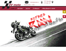 Tablet Screenshot of dvmoto.cz
